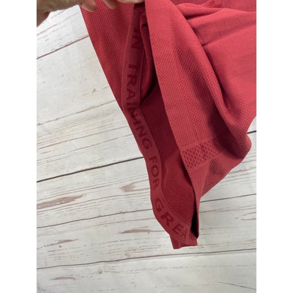 Short Sleeve Compression Athletic Top 0/XS Red - Picture 4 of 7